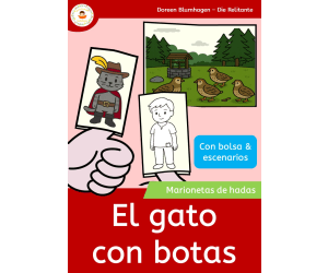 El gato con botas – Finger Puppet Craft (Spanish)