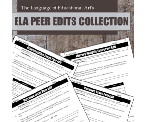 ELA Essays Peer Edits Collection