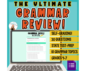 ELA State Practice Test for Grammar Skills | Grammar Review Assessment