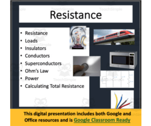 Electrical Resistance and Ohm's Law - Google Slides and PowerPoint Lesson
