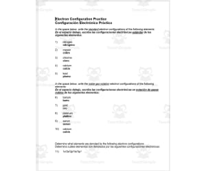 Electron Configuration - ESL Spanish Version