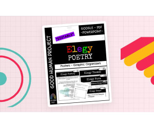 Elegy Poetry Writing – Posters & Graphic Organizers