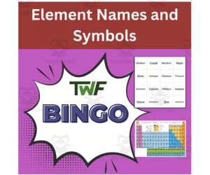 Element Names and Symbols Science BINGO Activity