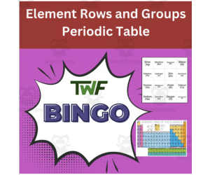 Element Rows and Groups Science BINGO Activity