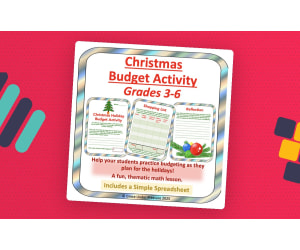 Elementary Financial Literacy: Christmas Holiday Budget Project