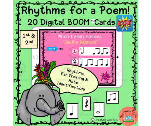 Ellie the Elephant Rhythm Boom Cards