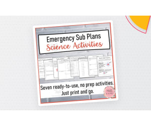 Emergency No Prep Sub Plans for Middle School Science