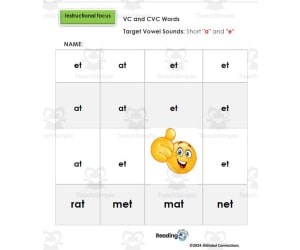 Emoji VC and CVC RAN Word Play