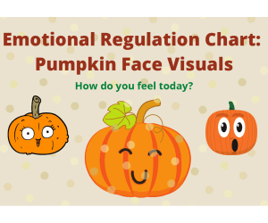 Emotional Regulation Chart: Pumpkin Face Visuals