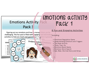 Emotions Activity Pack 1