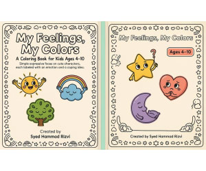 Emotions & Feelings Coloring Pages Book