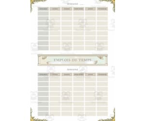 Emplois du temps- Timetables