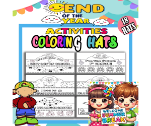 End of The Year Hats - Crowns Kindergarten - Preschool | Graduation Ha