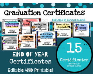 End of the Year Graduation | Student Certificates