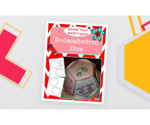 End of the Year Math Project - Dodecahedron Dice