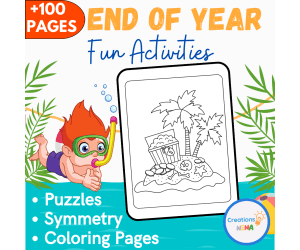 End of Year Activities, mazes, coloring pages.