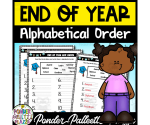 End of Year Alphabetical Order + Answers