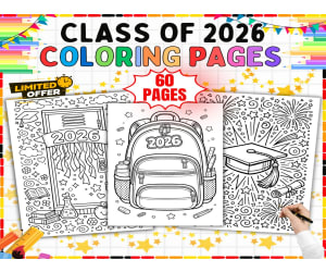 End of Year Coloring Pages - 60 Printable Coloring Sheets for Kids K-5