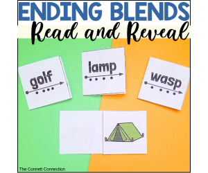 Ending Blends Mixed Practice Read and Reveal Blending Cards