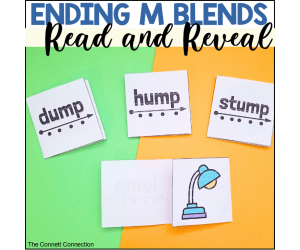 Ending M Blends Read and Reveal Blending Cards
