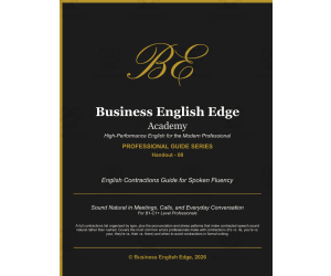 English Contractions Guide for Spoken Fluency