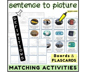 English Sentence to Picture Activities Flashcards 2