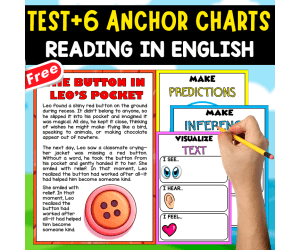 ENGLISH TEXT + 6 ANCHOR CHARTS | The Button in Leo’s Pocket
