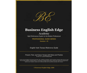 English Verb Tenses Reference Guide