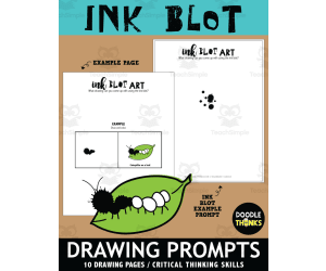 Enhance Creativity and Critical Thinking Using Ink Blot Art Prompts