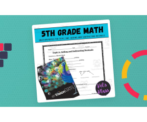 Envision Math 5 Topic 2: Add and Subtract Decimals (Notes, Quiz, Keys)