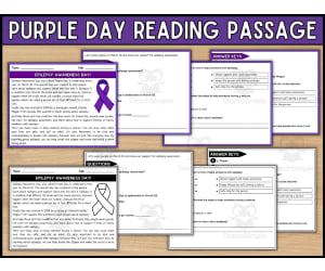 Epilepsy Awareness Day Reading Comprehension Passage & Questions