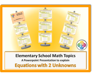 Equations with Two Unknowns for Elementary Math