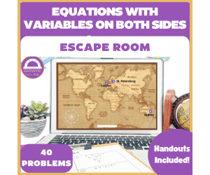 Equations with Variables on Both Sides – Digital Escape Room