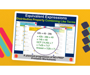 Equivalent Expressions for 6th Grade