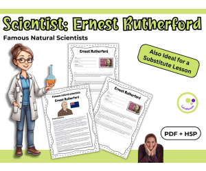Ernest Rutherford – Scientist Profile & Reading Activities - PDF + H5P