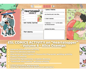 ESL Comics Activity - Heartstopper - Volume 6 - Alice Oseman