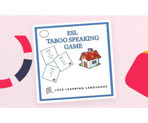 ESL - ELL Taboo Speaking Game, House and Home Vocabulary