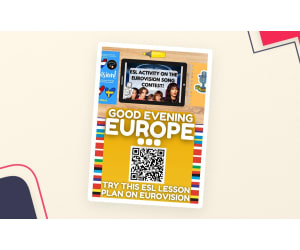ESL Eurovision Lesson Plan with Song + Writing + Speaking Game