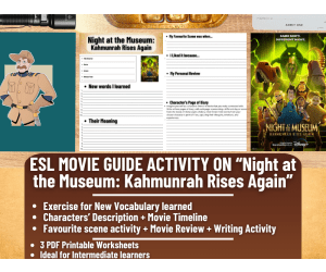 ESL Movie Guide - Night at the Museum: Kahmunrah Rises Again