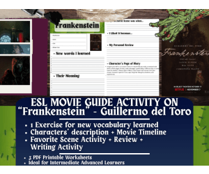 ESL Movie Guide on "Frankenstein" - Guillermo del Toro