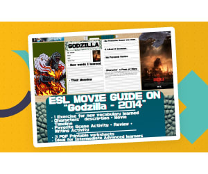 ESL Movie Guide Worksheets - "Godzilla" - 2014 Version