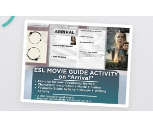ESL Movie Guide Worksheets on "Arrival" - Science Fiction