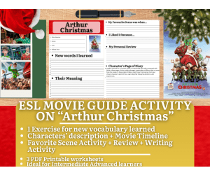 ESL Movie Guide Worksheets on "Arthur Christmas"