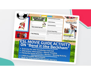 ESL Movie Guide Worksheets on "Bend it Like Beckham"