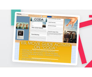 ESL Movie Guide Worksheets on "CODA"