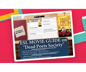 ESL Movie Guide Worksheets on Dead Poets Society
