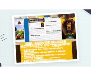ESL Movie Guide Worksheets on Hoppers
