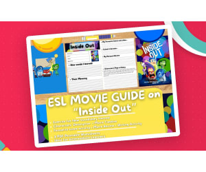 ESL Movie Guide Worksheets on Inside Out