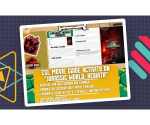 ESL Movie Guide Worksheets on "Jurassic World: Rebirth"