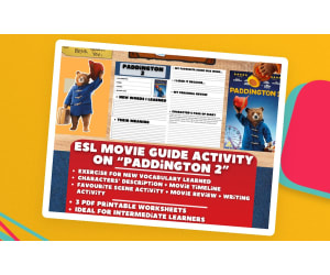ESL Movie Guide Worksheets on "Paddington 2"